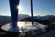 Alla Madonna delle Cime sul Corno Zuccone (1458 m) ad anello da Reggetto di Vedeseta in Val Taleggio il 13 gennaio 2018- FOTOGALLERY